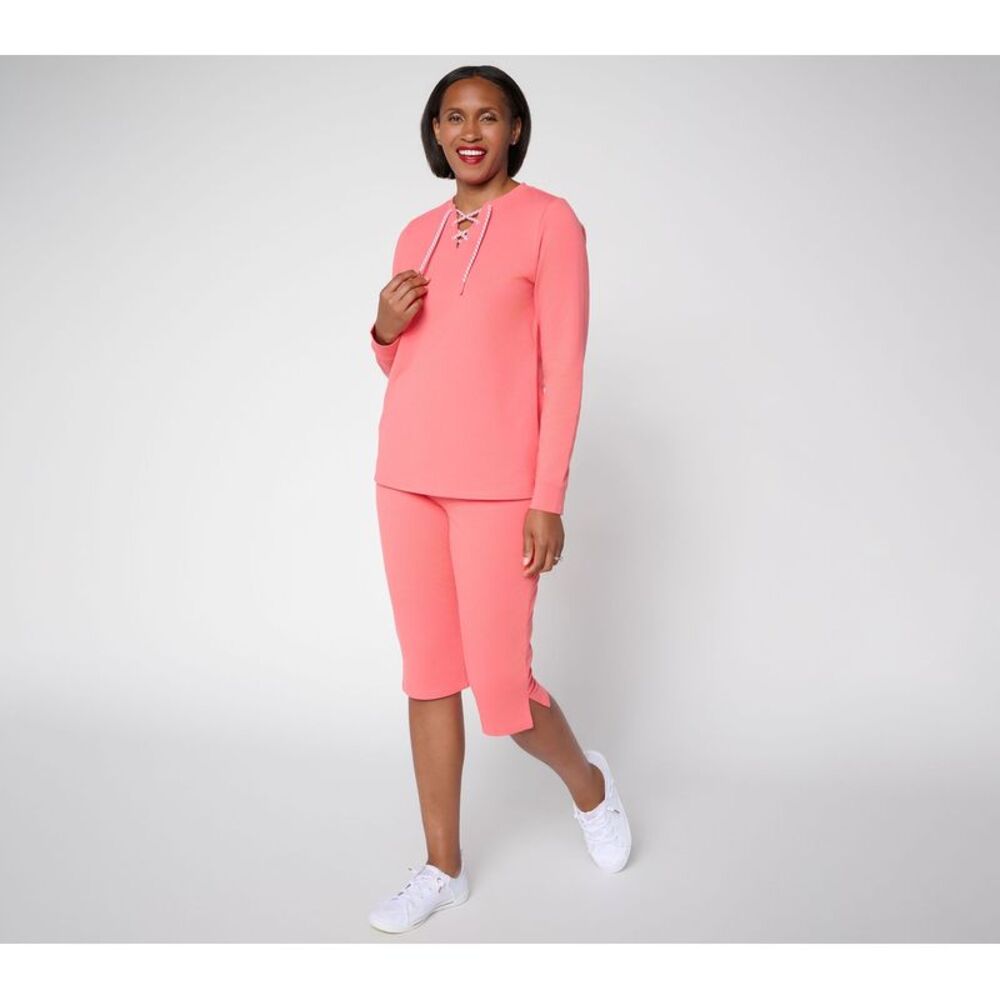 Denim & Co. Women's Set Sz XL Make Your Selection: Active EasyWear Pink